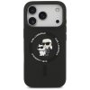 Karl Lagerfeld Silicone Ring MagSafe iPhone 17 Pro čierna Karl&Choupette