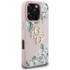 Guess Hardcase 4G Grained Roses Big Logo iPhone 16 Pro ružová