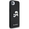 Karl Lagerfeld Hardcase Glitter iPhone 16e Karl&Choupette Head Black