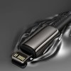 Baseus dátový kábel Tungsten Gold Type-C na Lightning 20W 1m čierny