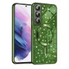 Techsuit Luxusný Trblietavý MagSafe Samsung Galaxy S21 5G Tmavozelený