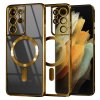 Techsuit Luxusný Krištáľový MagSafe Samsung Galaxy S21 Ultra 5G Gold
