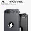 TechSuit Karbón Silikón iPhone SE 2 3 Čierny