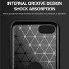 TechSuit Karbón Silikón iPhone SE 2 3 Čierny