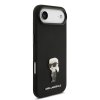 Zadný kryt Karl Lagerfeld Liquid Silicone Metal Ikonik pre iPhone Air Black