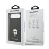 Zadný kryt Karl Lagerfeld Liquid Silicone Metal Ikonik pre iPhone Air Black