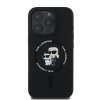 Zadný kryt Karl Lagerfeld Liquid Silicone Karl and Choupette MagSafe pre iPhone 16 Pro Black
