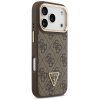 Guess Hardcase 4G Triangle Logo MagSafe s podstavcom iPhone 17 Pro hnedý