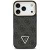 Guess Hardcase 4G Triangle Logo MagSafe so stojanom iPhone 17 Pro čierny