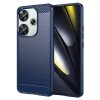 Techsuit Carbon Silicone obal Xiaomi Poco F6 Modrý