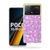 Techsuit Trblietavý Glitter Xiaomi Poco X6 Pro Magenta