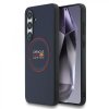 Zadný kryt Red Bull PU Koža Červený Krúžok MagSafe pre Samsung Galaxy S25 FE Navy