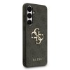 Zadný kryt Guess PU 4G Metal Logo pre Samsung Galaxy S25 FE Sivý