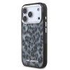 Zadný kryt Karl Lagerfeld IML Leopard MagSafe pre iPhone 17 Pro Sivý