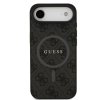 Zadný kryt Guess PU Leather 4G Colored Ring MagSafe pre iPhone Air Black