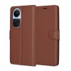 Techsuit Kožené puzdro Oppo Reno10 Reno10 Pro Hnedá