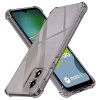 Techsuit Shockproof transparentný silikón pre Motorola Moto E13 dymovo čierny.