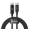 Mcdodo – dátový kábel (CA-8000) – USB-C na USB-C, duálny LED displej, 100W, rýchle nabíjanie, 1,2m – čierny