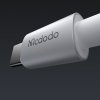 Mcdodo – dátový kábel (CA-6942) – s nabíjacím svetlom, USB-C na Lightning, priehľadný kábel, 36W, 1,2m – biely