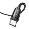 Mcdodo – dátový kábel (CA-4730) – USB-A na Type-C, rýchlonabíjanie, 6A, 120W, LED indikátor, 1,5m – čierny