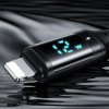 Mcdodo – dátový kábel (CA-1060) – USB 2.0 na Lightning, s digitálnym displejom, nylonové opletenie, hliníková zliatina, 3A, 1,2m – čierny