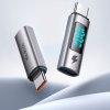 Mcdodo - OTG adaptér série Wales (OT-6090) - USB-C na USB-C, PD100W, 5A, nabíjanie a synchronizácia dát, digitálny displej - čierny.