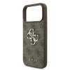 Zadný kryt Guess PU 4G Metal Logo pre iPhone 17 Pro Max Hnedý
