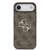 Zadný kryt Guess PU 4G Metal Logo pre iPhone Air Brown