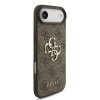 Zadný kryt Guess PU 4G Metal Logo pre iPhone Air Brown