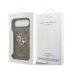 Zadný kryt Guess PU 4G Metal Logo pre iPhone Air Brown