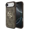 Zadný kryt Guess PU 4G Metal Logo pre iPhone Air Brown