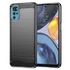 Techsuit Karbón Silikón Motorola Moto G22 Čierny