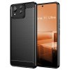 Techsuit Karbón Silikón Kryt pre Asus Zenfone 11 Ultra Čierny.
