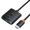 Baseus - obojsmerný adaptér AirJoy (B01331105111-01) - HDMI na 2x HDMI, 4K@60Hz, 1m - čierny