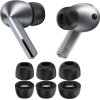 Techsuit - (3 balenia) náhradné špičky AirVibe (ET3) - pre Samsung Galaxy Buds 3 Pro, prémiový silikón veľkosti S, M, L - čierne