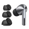 Techsuit - (3 balenia) náhradné špičky AirVibe (ET3) - pre Samsung Galaxy Buds 3 Pro, prémiový silikón veľkosti S, M, L - čierne