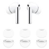 Techsuit - (balenie 3 ks) náhradné štuple AirVibe (ET3) - pre Samsung Galaxy Buds 3 Pro, prémiový silikón veľkosti S, M, L - biele