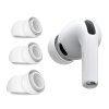Techsuit – (balenie 3 ks) náhradné štupľe AirVibe (ET2) – pre Apple AirPods Pro 3, prémiový silikón XS, S, L veľkosti – biele