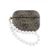 Puzdro Guess PU 4G Classic Logo Pearl Strap pre AirPods Pro 3 Hnedá