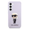 Karl Lagerfeld Silikónové puzdro Samsung Galaxy S23 Plus fialové Ikonik