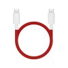 Dátový magnetický kábel OnePlus SUPERVOOC Charge USB-C-USB-C 10A 1,2m červený