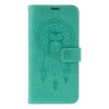 Knižkové puzdro Mezzo na Samsung A17 Lapač so sovičkou zelený