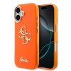 Zadný kryt Guess IML 4G Script Metal Logo pre iPhone 17 Orange