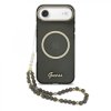 Zadný kryt Guess IML Glitter Script Strap MagSafe pre iPhone Air black