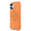 Zadný kryt Guess PU Perforated 4G pre iPhone 17 orange