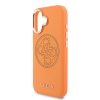 Zadný kryt Guess PU Perforated 4G pre iPhone 17 orange