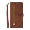 Puzdro na Xiaomi Redmi Note 15 Pro 5G so zipsom hnedé