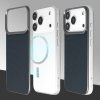 Kryt Liavec Carbon Layer Magsafe z aramidových vlákien pre iPhone 17 Pro Max modrý