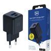 3mk - nástenná nabíjačka Hyper - USB-A, USB-C, technológia GaN, QC4 + PD, 20W - čierna