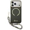 Kryt Guess - IML Glitter Script Strap MagSafe (GUHMP17X5HTGSMSK) - iPhone 17 Pro Max čierny